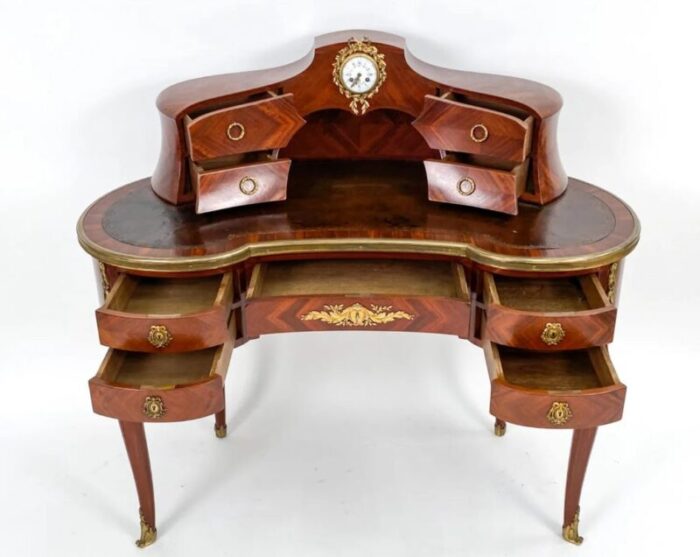 french empire style ormolu mount kidney writing desk 2996