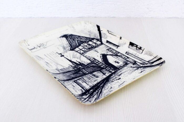 french fiberglass tray by bernard buffet 1950s 3