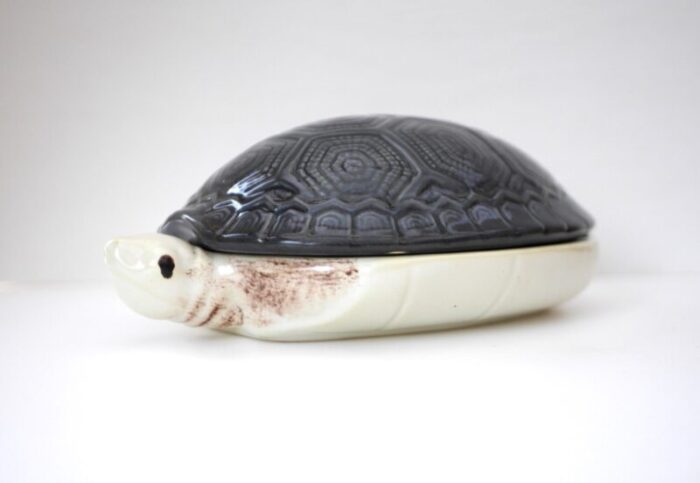 french majolica turtle tureen by michel caugant 1