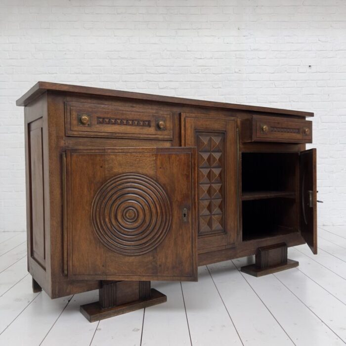 french sideboard in the style of charles dudouyt 1950s 0660