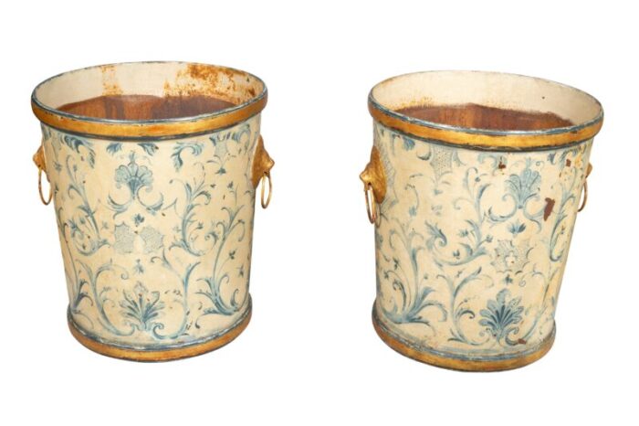 french tole garden planters a pair 4811