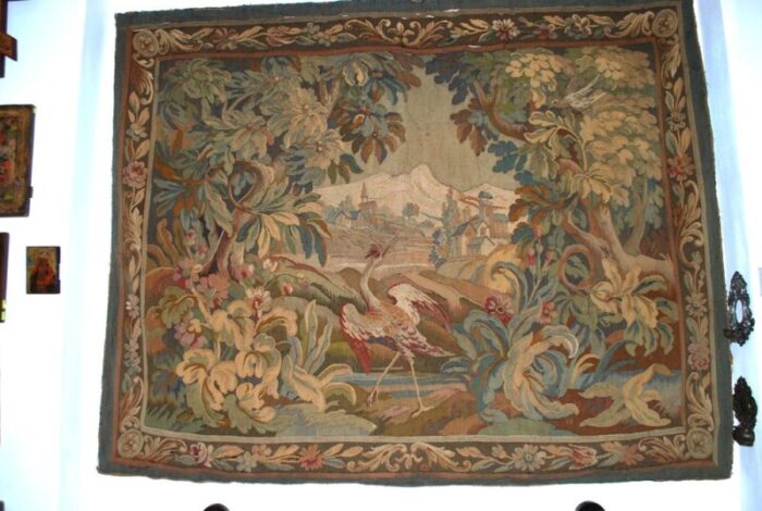 french wall mounted tapestry 1700s 5