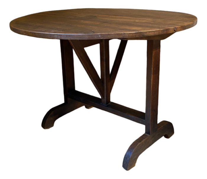 french walnut wine harvest table 5862