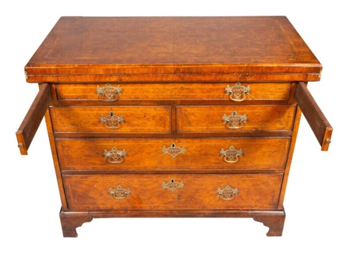 george ii burl walnut bachelors chest 2249