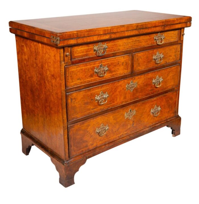 george ii burl walnut bachelors chest 2265