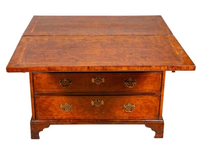 george ii burl walnut bachelors chest 2808