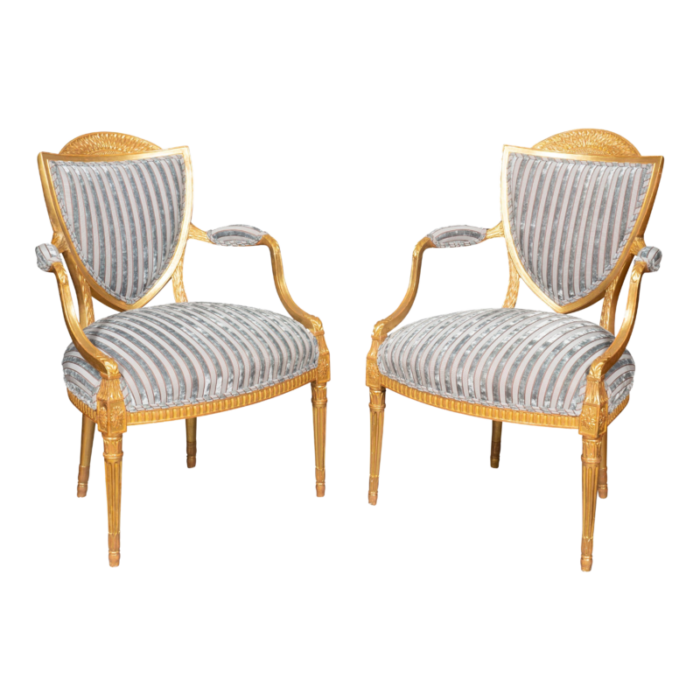 george iii giltwood armchairs a pair 2876