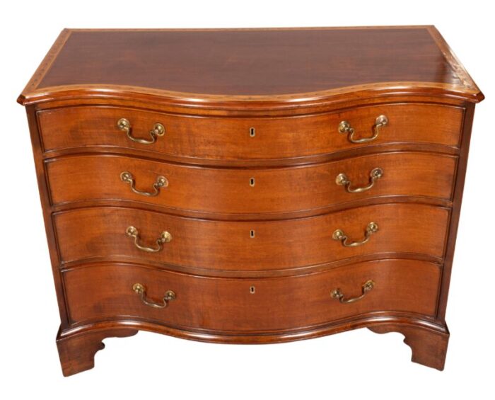 george iii mahogany and satinwood chest of drawers 2247