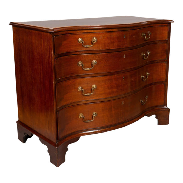 george iii mahogany and satinwood chest of drawers 4891