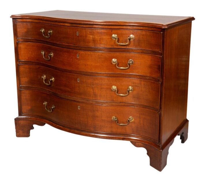 george iii mahogany and satinwood chest of drawers 5667