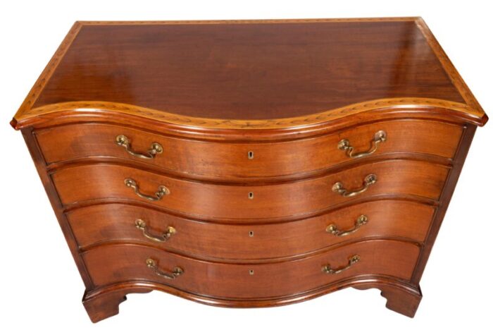 george iii mahogany and satinwood chest of drawers 7654