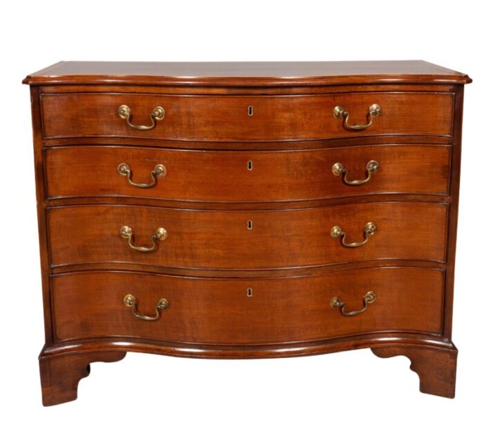 george iii mahogany and satinwood chest of drawers 9360