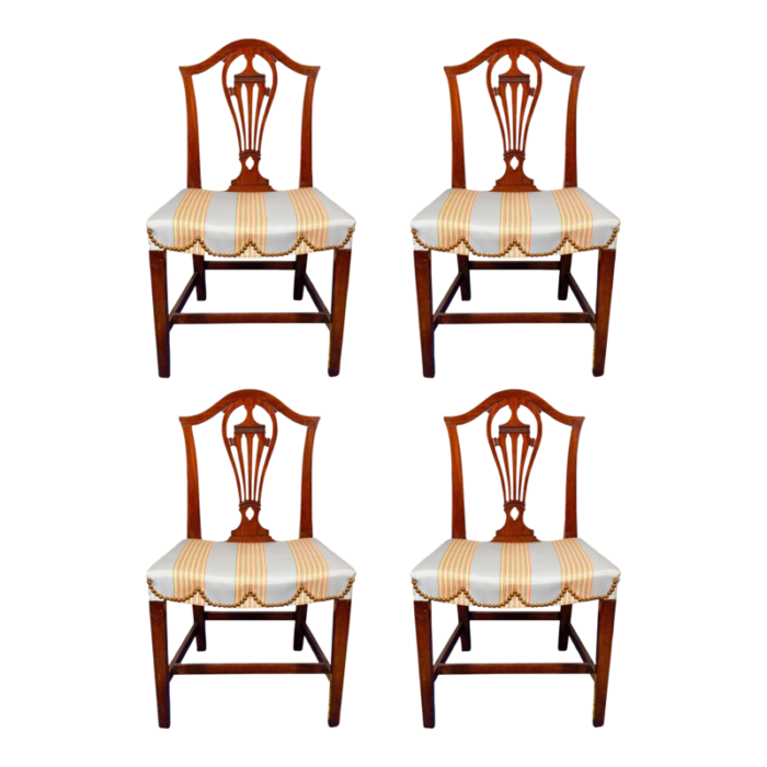 george iii mahogany side chairs set of 4 8272