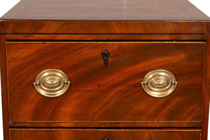 george iii mahogany small chest of drawers 0389