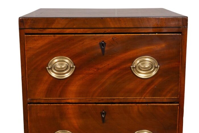 george iii mahogany small chest of drawers 7543