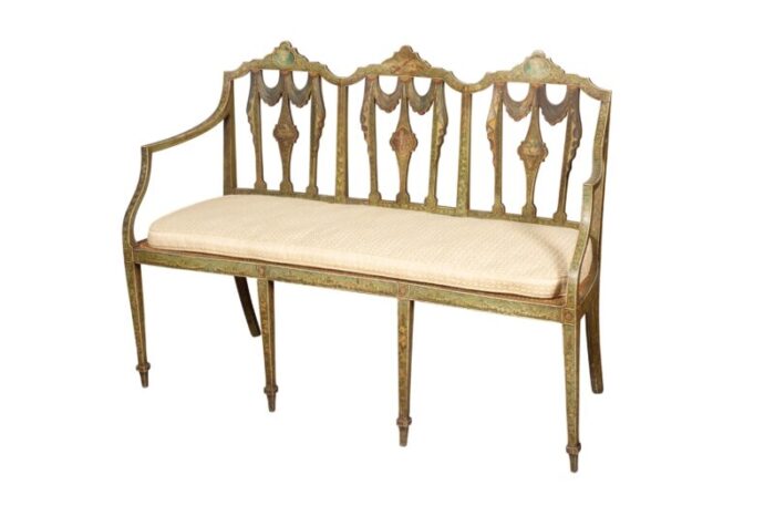 george iii painted settee 5264