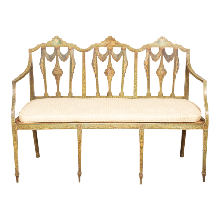 george iii painted settee 5638