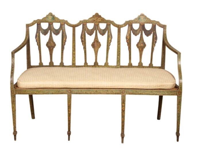 george iii painted settee 8746