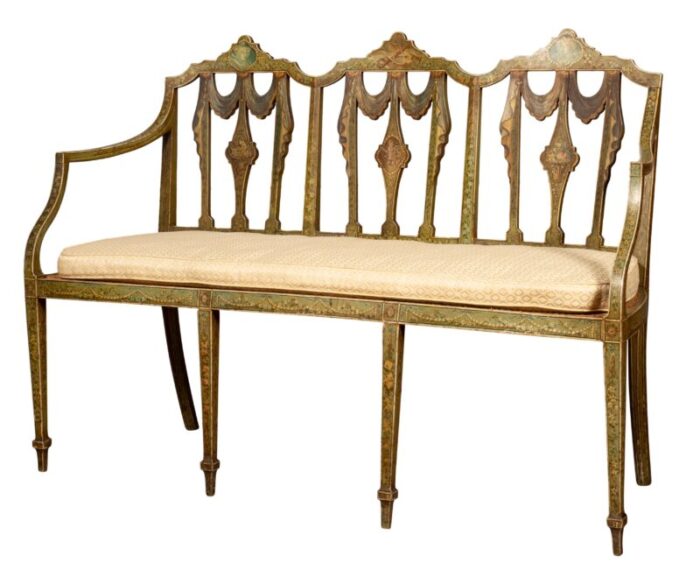 george iii painted settee 8924