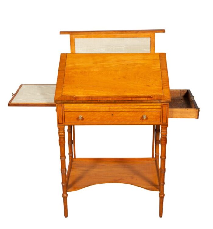 george iii satinwood and tulipwood work table 2783