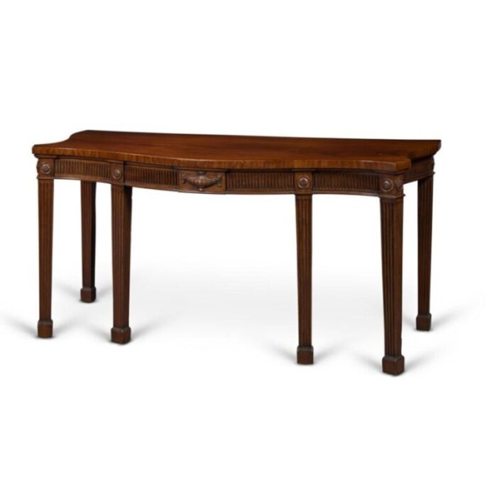 george iii serpentine mahogany serving table 1430