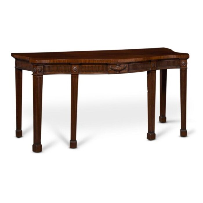 george iii serpentine mahogany serving table 1481