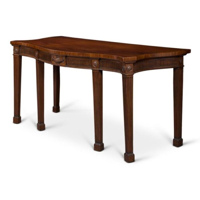 george iii serpentine mahogany serving table 1734