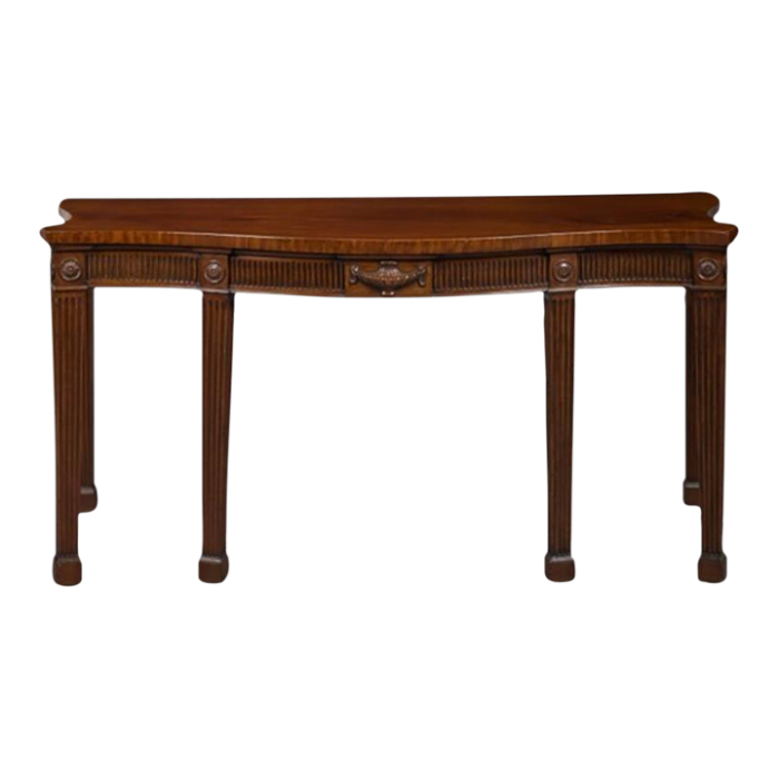 george iii serpentine mahogany serving table 3073