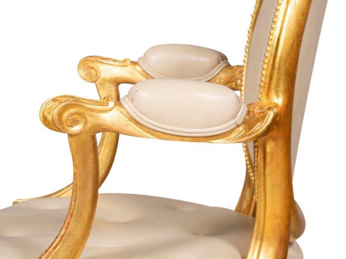 george iii style giltwood armchairs set of 4 3399