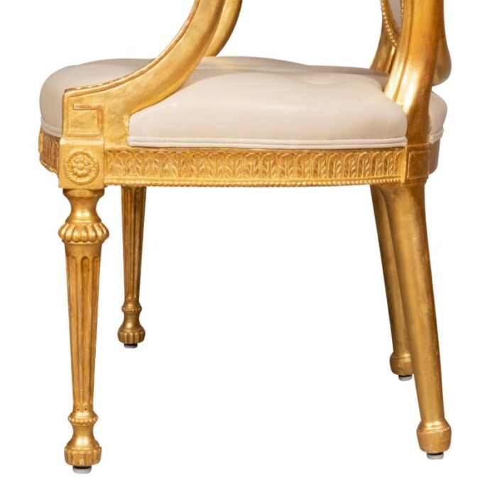 george iii style giltwood armchairs set of 4 7669