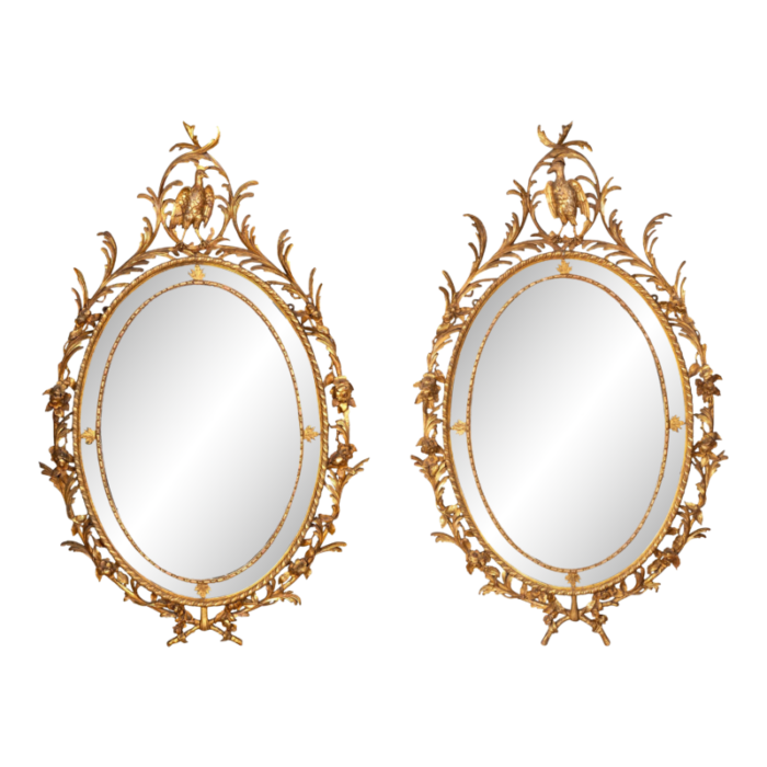 george iii style giltwood mirrors a pair 4335