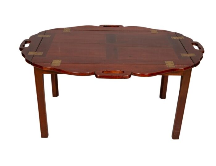 georgian mahogany butlers tray on stand 0324