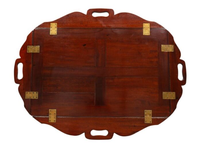 georgian mahogany butlers tray on stand 2694