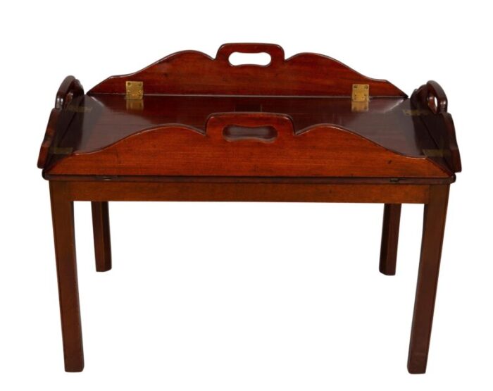 georgian mahogany butlers tray on stand 2738