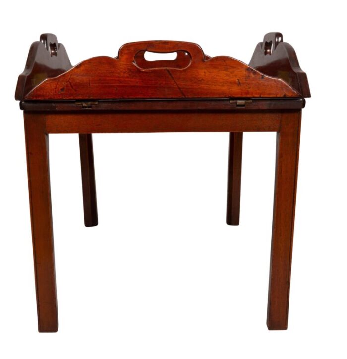 georgian mahogany butlers tray on stand 3683