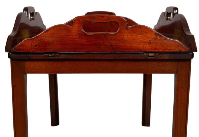 georgian mahogany butlers tray on stand 7608