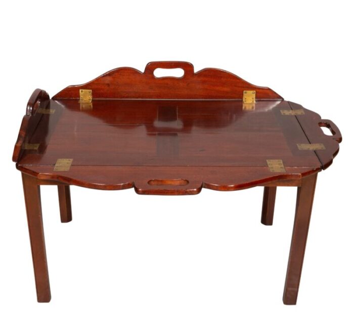 georgian mahogany butlers tray on stand 7664