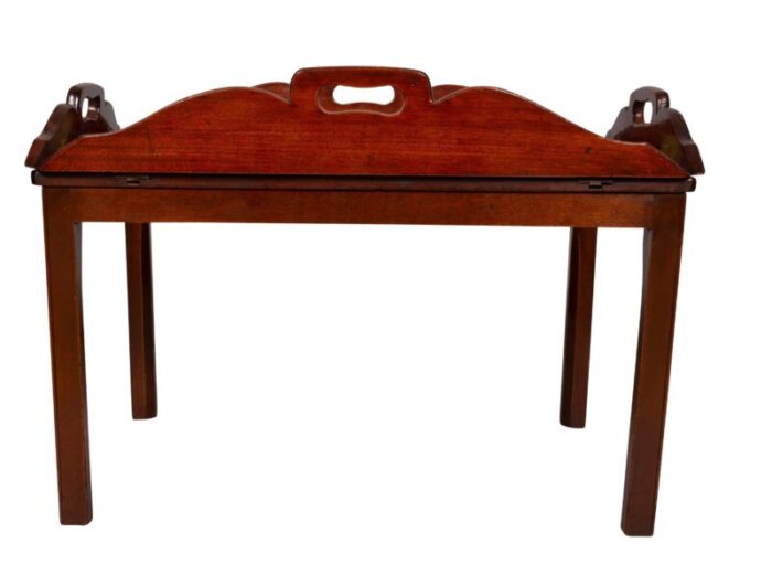 georgian mahogany butlers tray on stand 8883