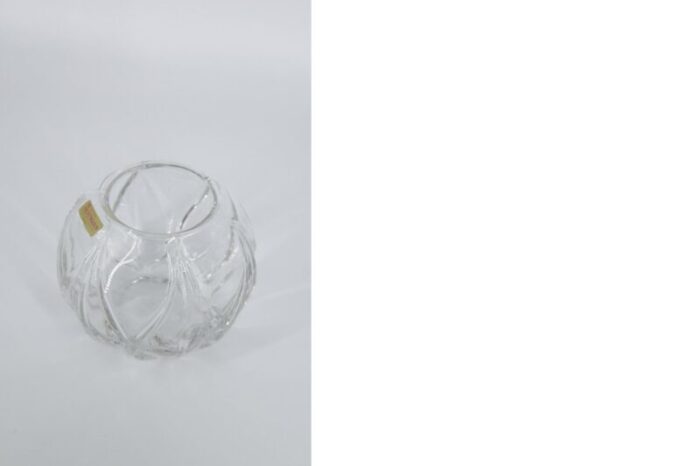 german crystal ball vase from nachtmann 1960s 4