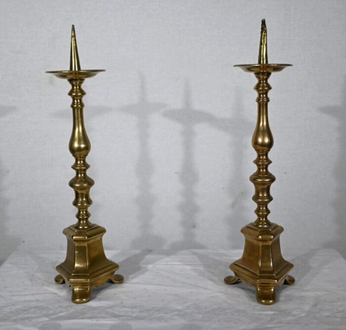 gilded bronze sparklers 1800s set of 2 1