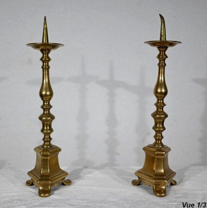 gilded bronze sparklers 1800s set of 2 12