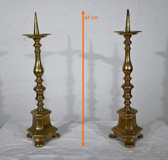 gilded bronze sparklers 1800s set of 2 2