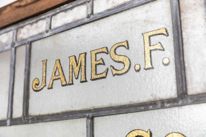 glazed solicitor s office sign 1940s 7