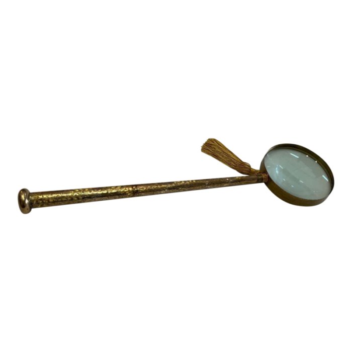 gold filled roll plate parasol handle magnifing glass 5290