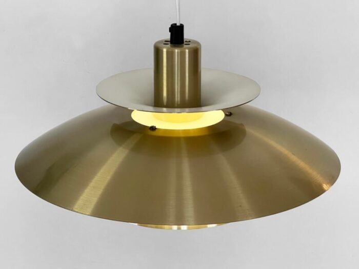 golden multi layered pendant light by es horn 1970s 2047