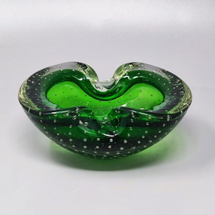 green ashtray vide poche by flavio poli for seguso 1960s 1