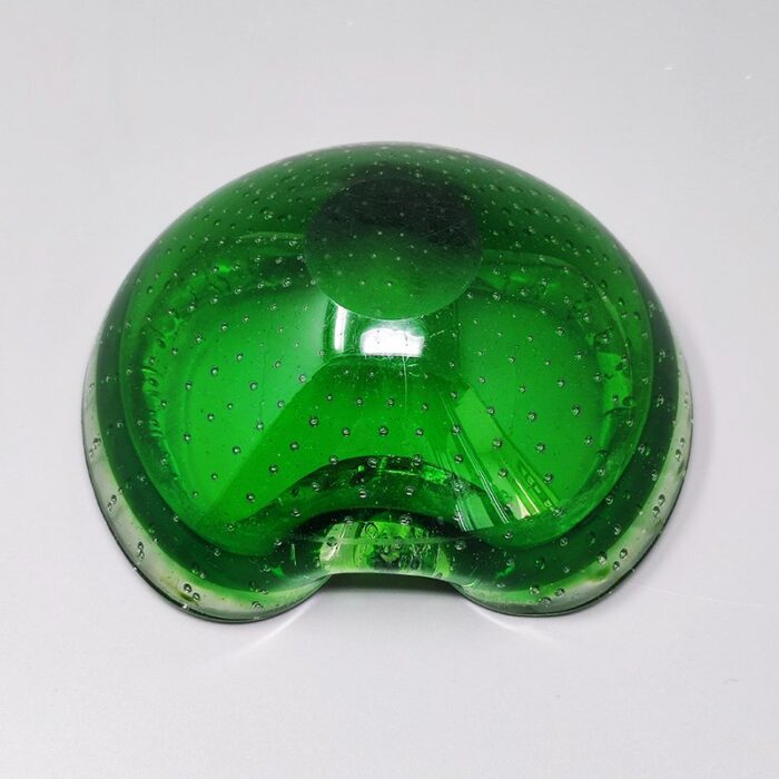 green ashtray vide poche by flavio poli for seguso 1960s 4