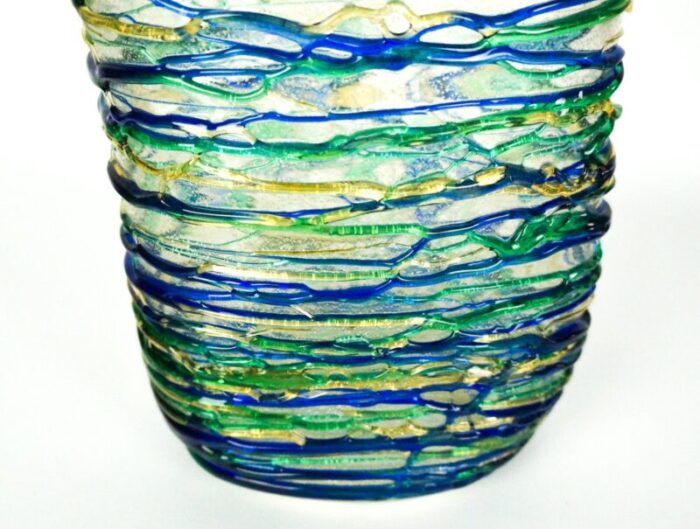 green sea water blown murano glass vase from made murano glass 3