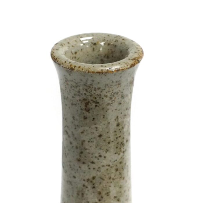 grey ceramic bottle vase from horst gobbels 1990s 7528