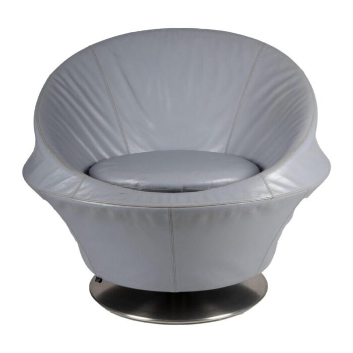 grey leather leolux ophelia chair 2000s 2658